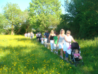 June 2010 - Alison Brayshaw - Rambling through the buttercups back to the Fifield Inn for a well earned drink !